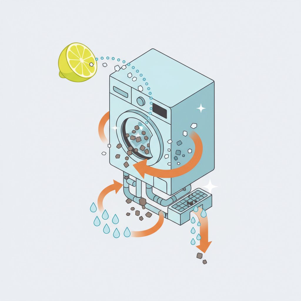чистка пральної машини лимонною кислотою