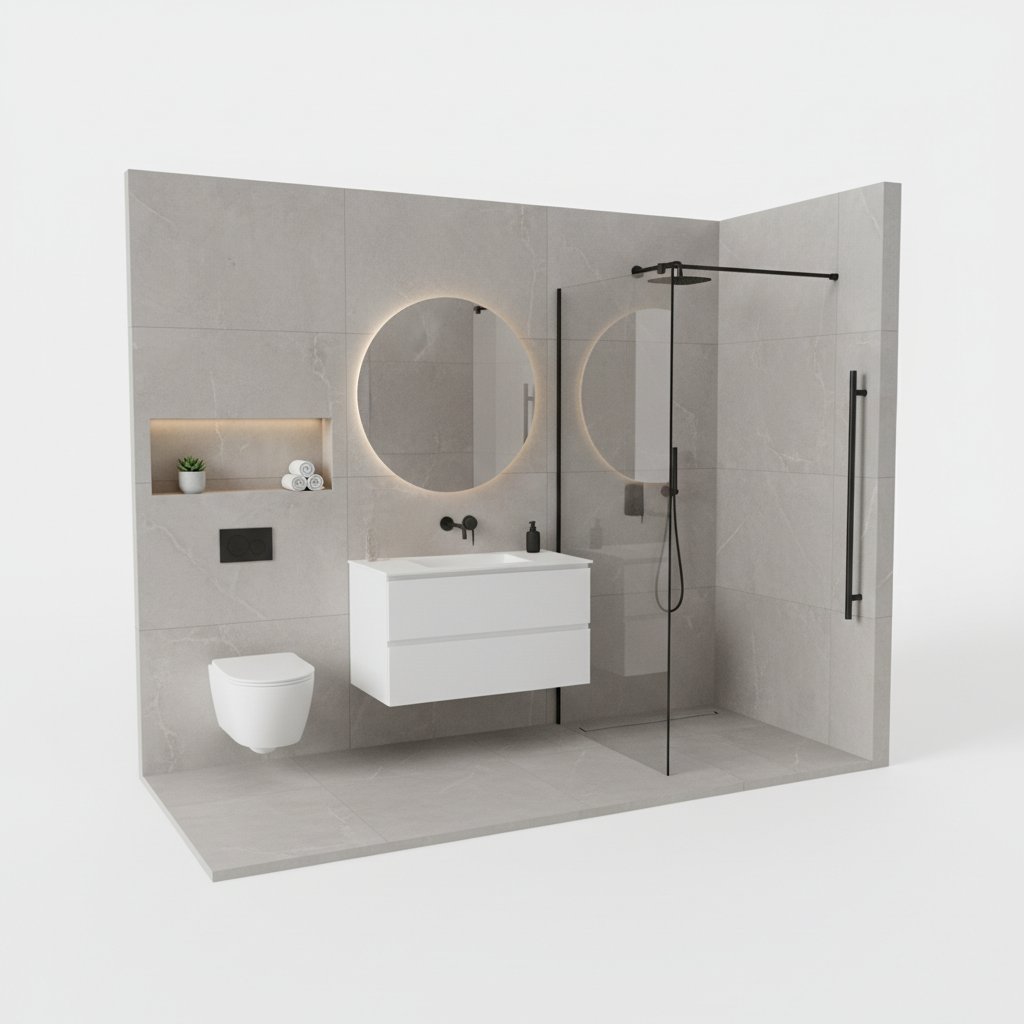 дизайн ванної кімнати 4 кв м