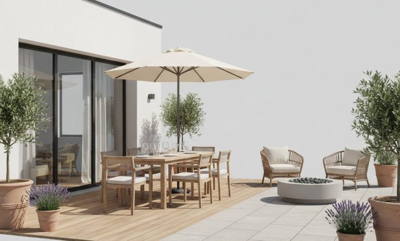 літня тераса біля будинку