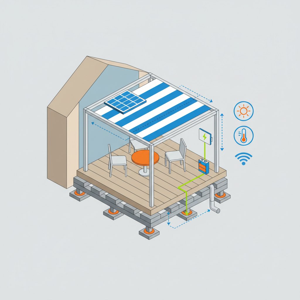 літня тераса біля будинку