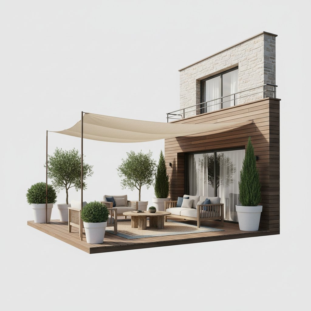 літня тераса біля будинку