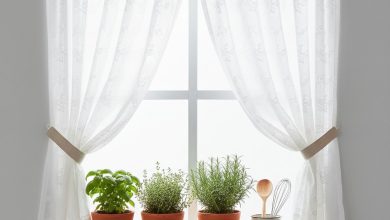 оформлення вікна на кухні