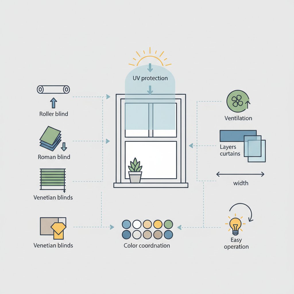 оформление окна на кухне