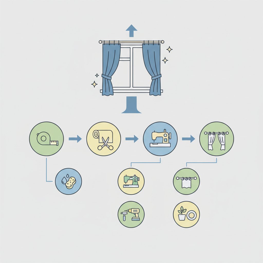оформление окна на кухне