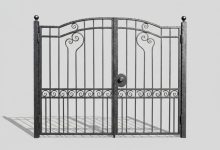 розпашні ворота з хвірткою