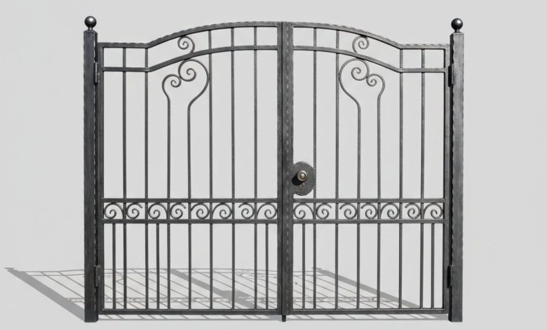 розпашні ворота з хвірткою