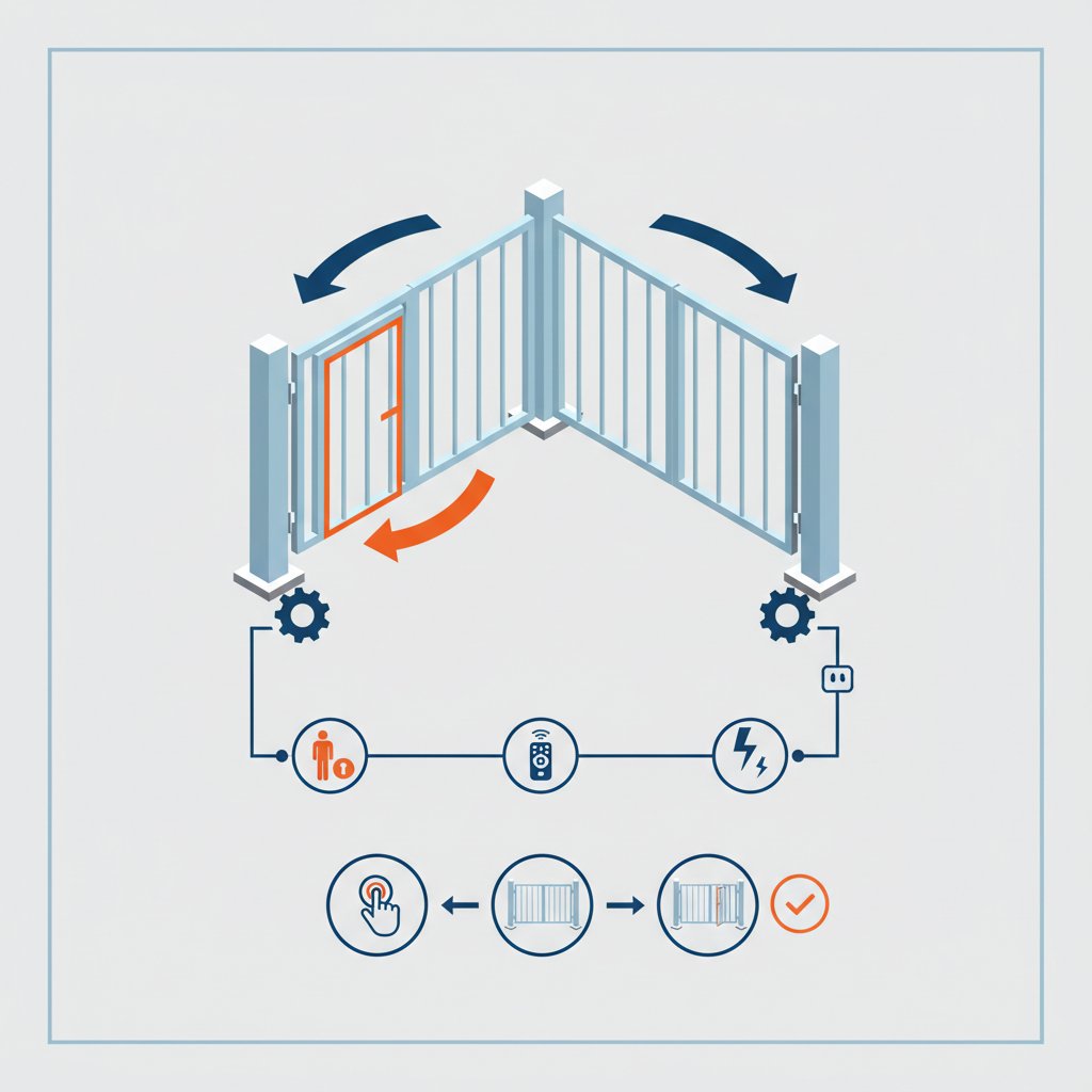 распашные ворота с калиткой