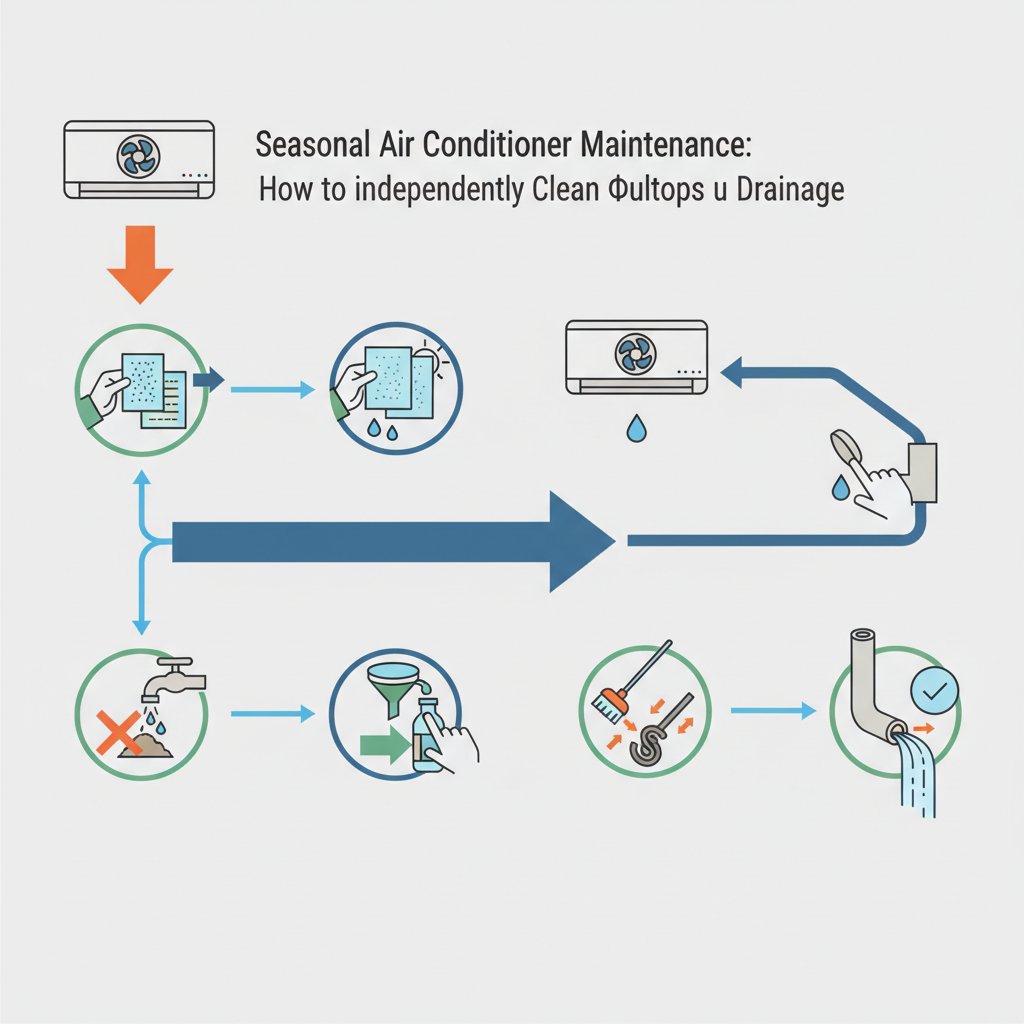 Сезонне обслуговування кондиціонера: як самостійно почистити фільтри та дренаж
