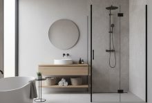 ванная комната дизайн с душевой кабиной