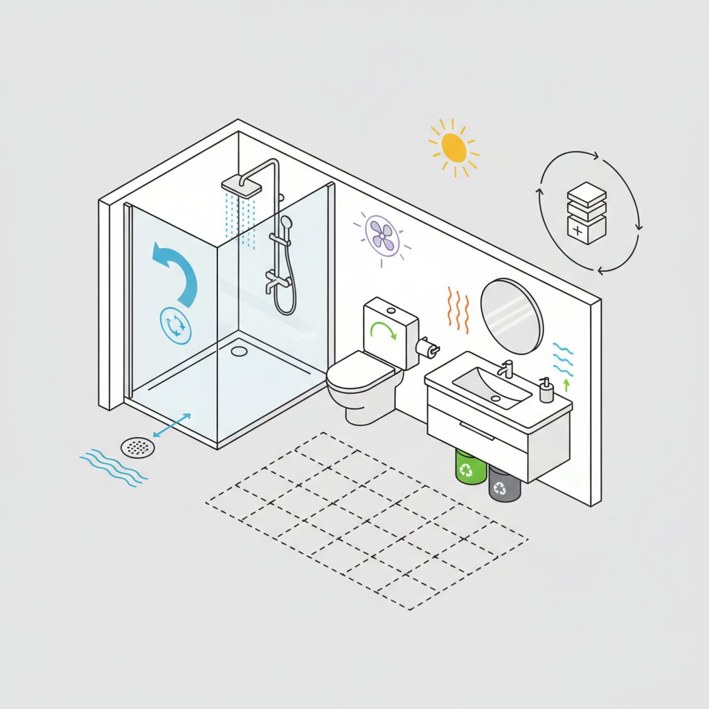 ванна кімната дизайн з душовою кабіною