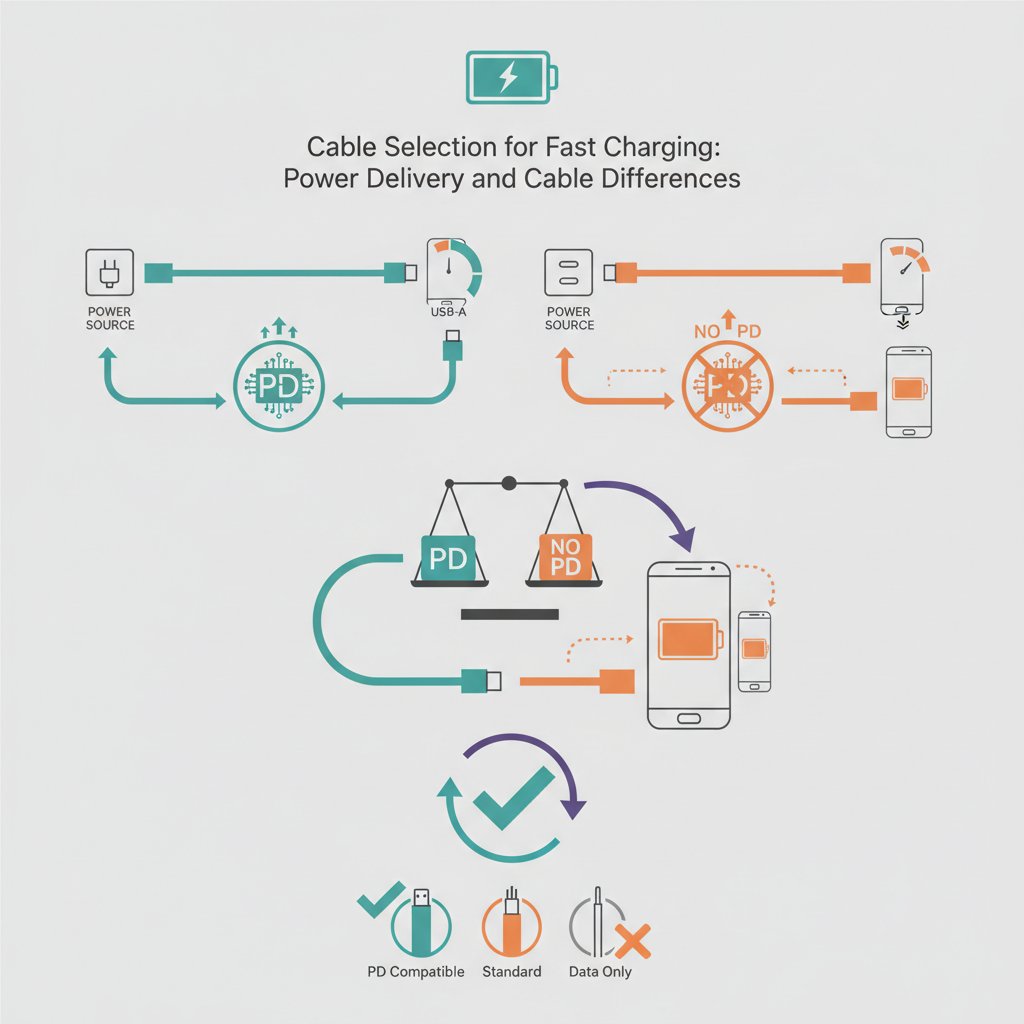 Вибір кабелю для швидкої зарядки: що таке Power Delivery і чому не всі кабелі однакові