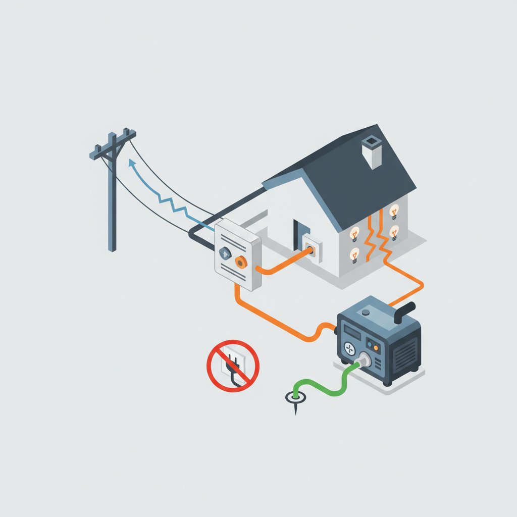 как подключить генератор к дому