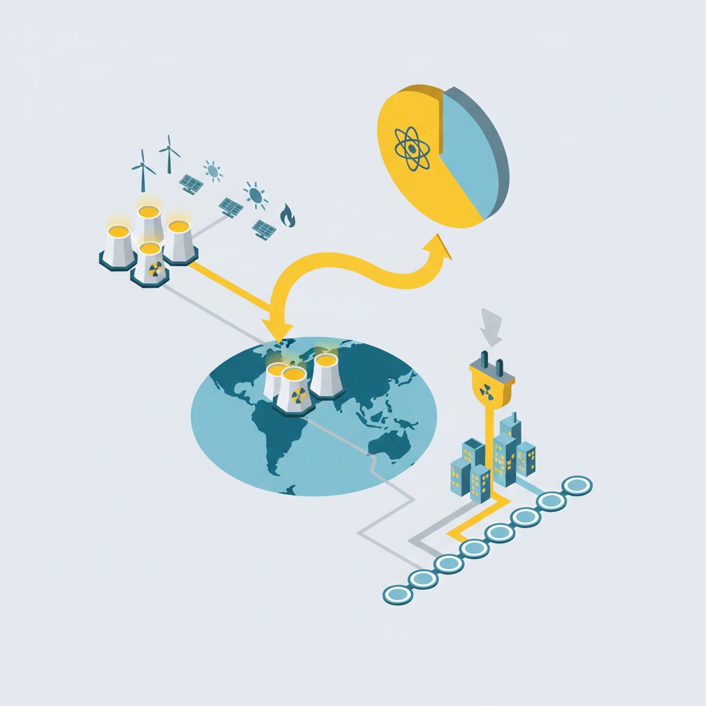 яка країна має найвищу частку виробництва електроенергії на аес