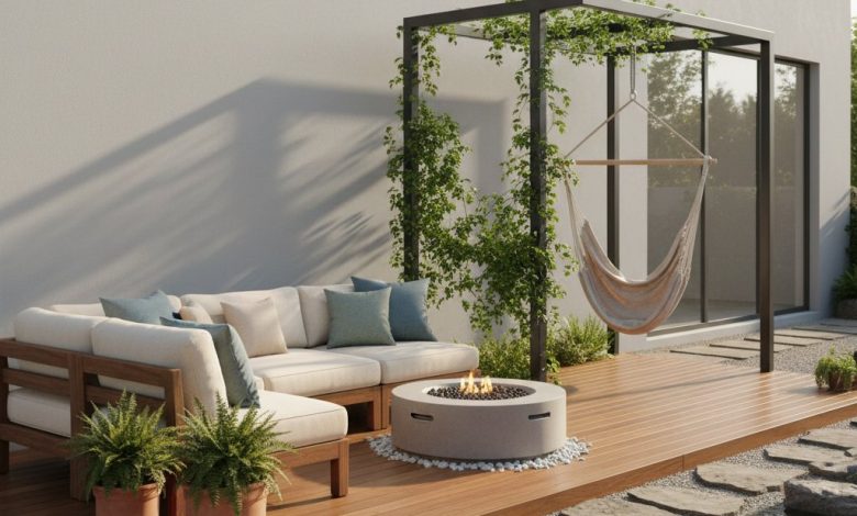 зона відпочинку біля будинку