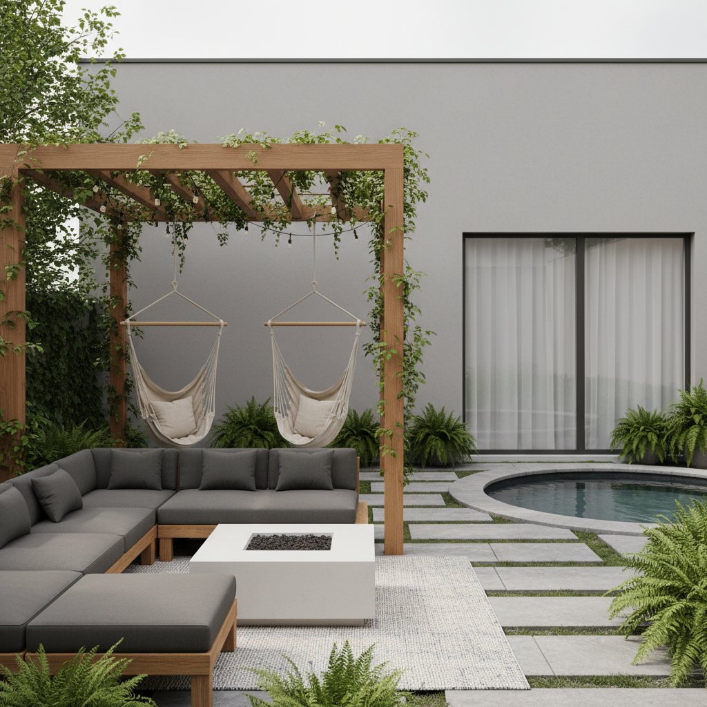 зона відпочинку біля будинку