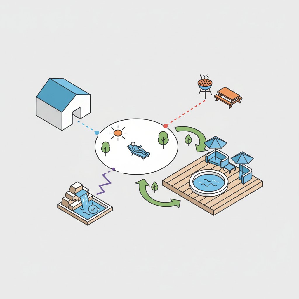 зона відпочинку біля будинку